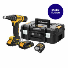 Dewalt-Maszyny Bezvada, bezsuku kniedētājs aklo kniedēm 2,4-4,8 mm, XR sērija, 18V Li-Ion 2x2,0Ah DeWalt [DCF403D2GT-QW] korpuss