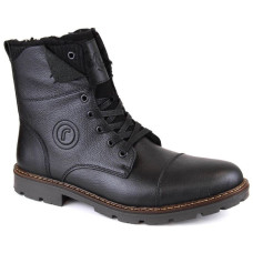 Rieker Leather boots insulated with wool M RKR296A black