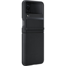 Samsung Ādas maciņš priekš Galaxy Z Flip4 Flap Leather Cover melns