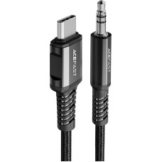 Acefast AUX audio kabelis USB-C - 3,5 mm mini ligzda 1,2 m melns
