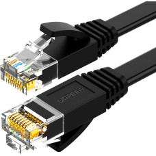 Ugreen Plakans RJ45 Ethernet kat. Kat. LAN ielāpu vads. 6 12m melns