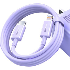 Baseus iPhone USB-C - Lightning PD 20W 1m ātrās uzlādes kabelis, violets