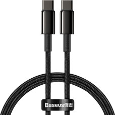 Baseus USB-C ātrās uzlādes kabelis Barošanas piegāde PD QC 100W 5A 1m melns