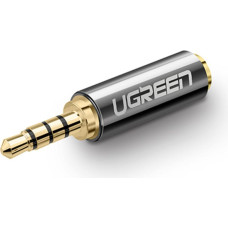 Ugreen Adaptera spraudnis Audio adaptera ligzda 2,5 mm vīrišķais ligzda 3,5 mm sieviešu ligzda, melna