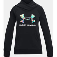 Under Armour UA meitenes sāncensis ar logotipu kapuci 1366399 001 / melns / M