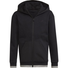 Adidas Fleece Full-Zip Hoody Jr HN6182 / melns / 164 cm