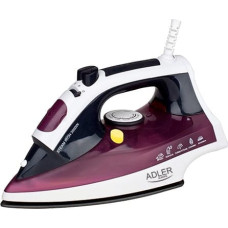 Adler AD 5022 Dry & Steam iron Ceramic soleplate Purple, 2200 W