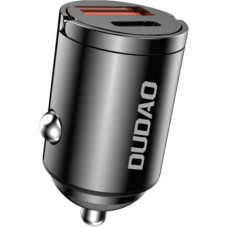 Dudao Mini auto lādētājs cigarešu aizdedzinātāja ligzdai 48W QC PD, melns