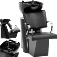 Physa ACERRA frizieru izlietne ar krēslu, melna