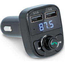 Forever TR-330 bluetooth 4.0 FM transmitter ar uzlādes ligzdām USB 12 | 24V | 3.1A + 1A melns