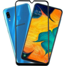 Fusion Full Glue 5D Tempered Glass Aizsargstikls Pilnam Ekrānam Samsung A105 Galaxy A10 Melns