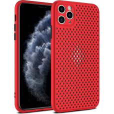 Fusion Breathe Case Silikona Aizsargapvalks Priekš Apple iPhone 7 | 8 | SE 2020 Sarkans