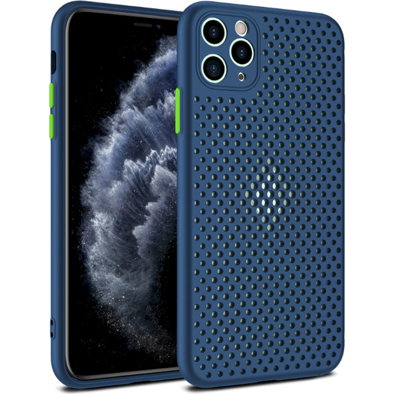 Fusion Breathe Case Silikona Aizsargapvalks Priekš Samsung G985 Galaxy S20 Plus Zils