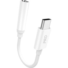 Dudao Pārveidotājs Adapteris no USB Type C uz austiņu ligzdu 3,5 mm (Female), balts (L16CPro white)