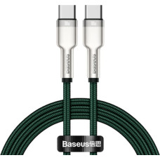 Baseus Cafule Series Metal Data USB Type C - USB Typ C Cable Power Delivery 100 W (20 V | 5 A) 2 m green (CATJK-D06)