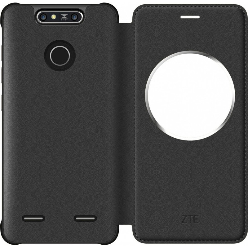 ZTE S-View telefona maciņš priekš ZTE BLADE V8 melns