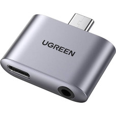 UGREEN CM231 USB-C to USB-C Adapter + jack 3.5mm (gray)