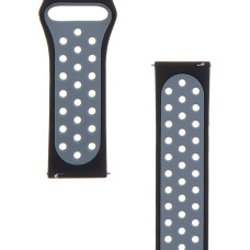 Tactical 267 Double Silicone Band 22mm Black|Grey