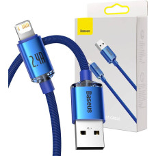 Baseus Crystal cable USB to Lightning, 2.4A, 2m (blue)