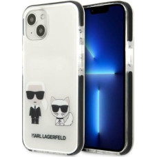 Karl Lagerfeld TPE Karl and Choupette Case for iPhone 13 White