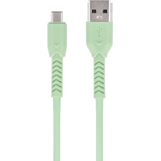 Maxlife MXUC-04 cable USB - USB-C 1,0 m 3A green