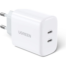 Ugreen charger 2x USB Type C 40W Power Delivery white (10343)