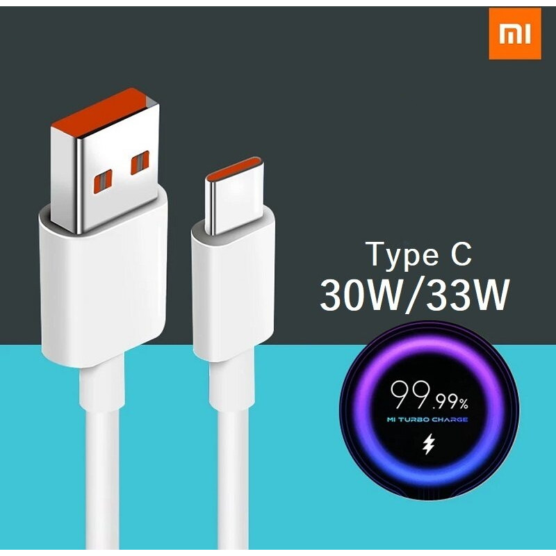 Xiaomi Turbo Charge 5A | 33W datu kabelis 1m balts H23 (OEM)