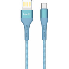 HAVIT cable  H6113 USB - USB-C  1,2m 2,1A blue