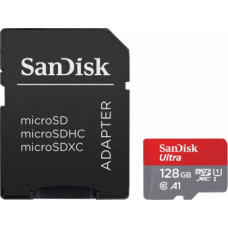 Atmiņas karte Sandisk Ultra microSDXC 128GB + SD Adapter