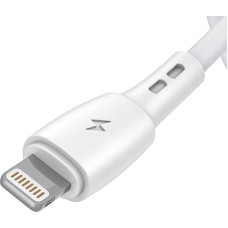 USB to Lightning cable Vipfan Racing X05, 3A, 1m (white)