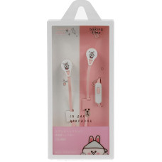 Earphones CASNI - CS-180 with microphone Pink