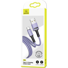 USAMS Kabel U52 USB-C 2A Fast Charge 1m purpurowy|purple SJ436USB04 (US-SJ436)