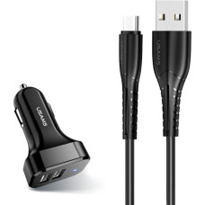 USAMS Ład. sam. 2xUSB C13 2,1A USB-C czarny|black NTU35TC13TZ