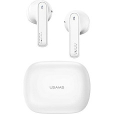 USAMS Słuchawki Bluetooth 5.0 TWS SM series bezprzewodowe biały|white BHUSM01 (US-SM001)