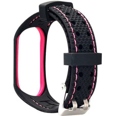 Beline pasek Sport Mi Band 7 czarno-różowy black|pink