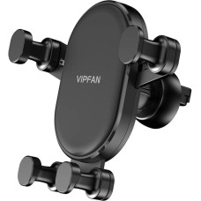 Gravity mount Vipfan H01 for ventilation outlet or dashboard, adjustable (black)