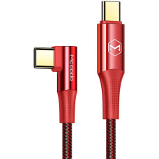 Cable USB-C to USB-C Mcdodo CA-8321 100W 90 Degree 1.2m (red)