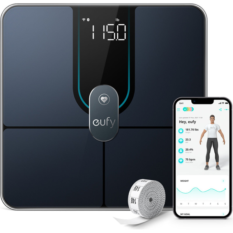 Anker bathroom scale Eufy Smart Scale P2 Pro black