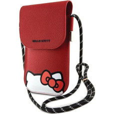 Hello Kitty Leather Hiding Kitty Cord bag - red