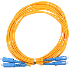 Extralink SC|UPC-SC|UPC | Patchcord | PVC, Single mode, Duplex, G652D, 3mm, 2m