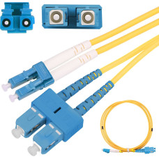 Extralink SC|UPC-LC|UPC | Patchcord | Single mode, Duplex, G657A1, 3mm, 1m