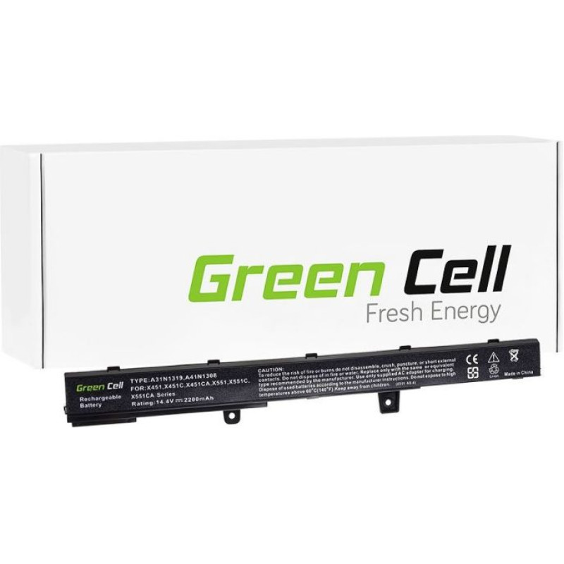 Green Cell Battery for Asus R508 R556 R509 X551 | 14 4V 2200mAh