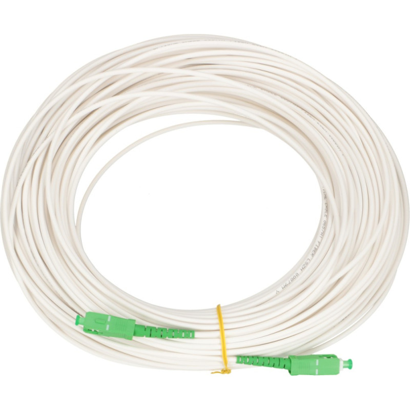 Extralink SC|APC-SC|APC | Patchcord | LSZH, Single mode, Simplex, G.657A1, 3mm, 60m, balts