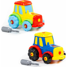 Krāsains traktors ar skrūvgriezi (20 gab.)