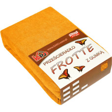 Frotē pieguļošs palags 160x200 oranžs 050 biezs 200g/m2