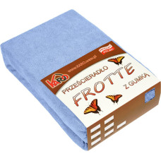 Frotē pieguļošs palags 120x200 zils 028 biezs 200g/m2