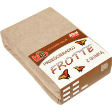 Frotē pieguļošs palags 60x120 bēšs 009 biezs 200g/m2