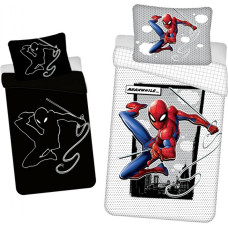 Gultas veļa spīd tumsā 140x200 Spiderman Spiderman 8438 kokvilnas spilvendrāna 70x90