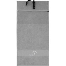 Vingrošanas dvielis 50x125 Fit Towel Gaišs grafīts ar kabatu K65-5902 sporta kokvilna