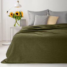 Sega dekoratīvs gultas pārklājs 180x220 Dzintars olīvu olīvu kokvilnas akrils D91